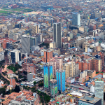 View of Bogotá from above