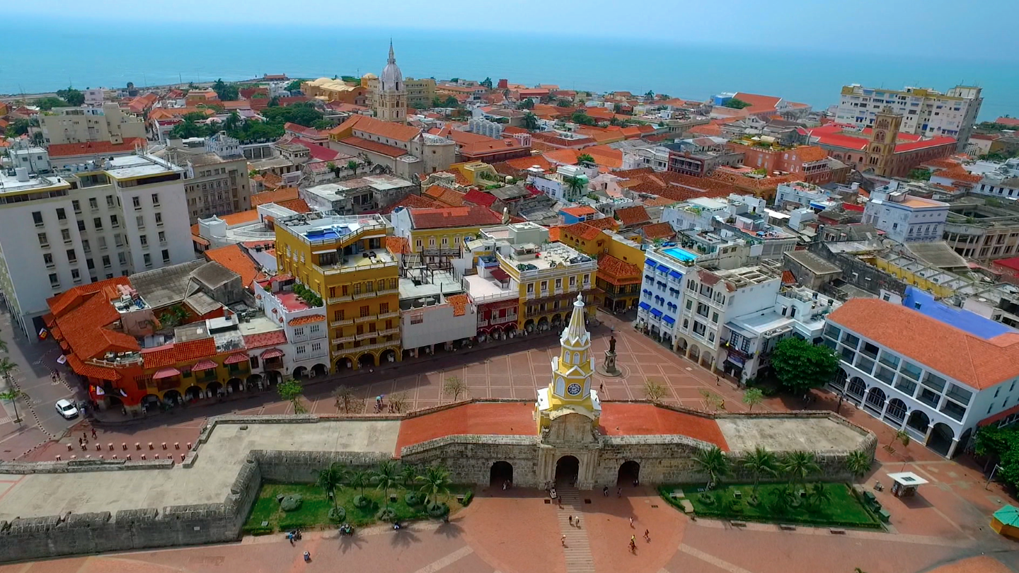 View from Cartagena from above