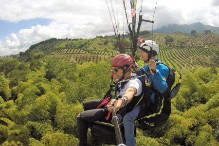 Flying Paragliding at Buenavista